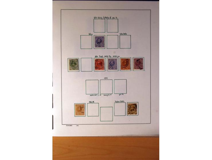 1873/1975, ungebrauchte, postfrische und gestempelte Sammlung, teils in beiden Erhaltungen mit einigen besseren im Schaubek-A