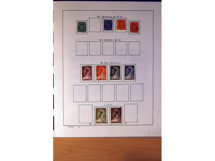 1873/1975, ungebrauchte, postfrische und gestempelte Sammlung, teils in beiden Erhaltungen mit einigen besseren im Schaubek-A