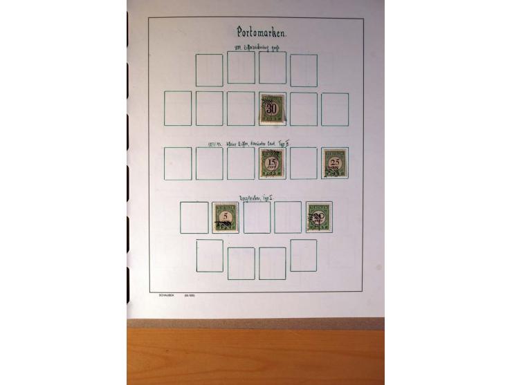 1873/1975, ungebrauchte, postfrische und gestempelte Sammlung, teils in beiden Erhaltungen mit einigen besseren im Schaubek-A