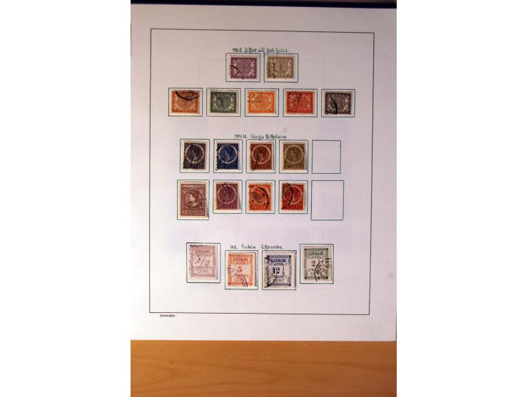 1873/1975, ungebrauchte, postfrische und gestempelte Sammlung, teils in beiden Erhaltungen mit einigen besseren im Schaubek-A