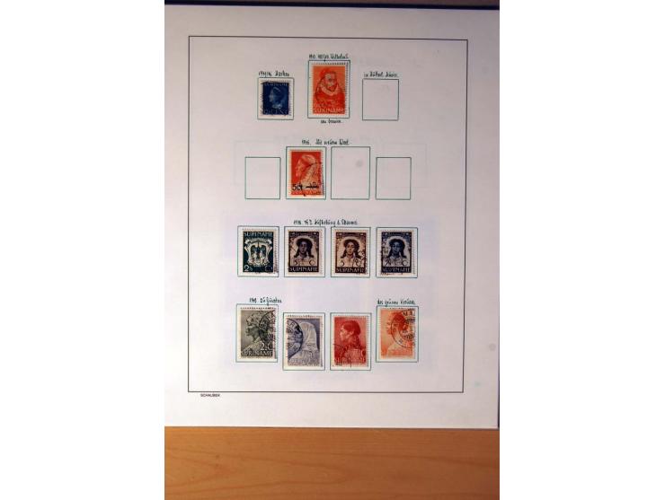 1873/1975, ungebrauchte, postfrische und gestempelte Sammlung, teils in beiden Erhaltungen mit einigen besseren im Schaubek-A