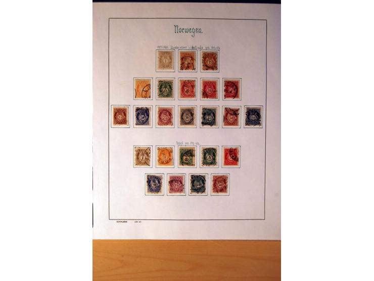 1855/1976, gestempelte überkpl. Sammlung mit Dienst- und Portomarken, u.a. Mi.-Nr. 1 mit Rost-, Orts- und Nummernstempel, daz