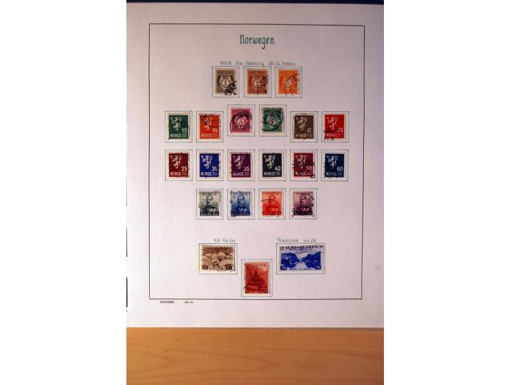 1855/1976, gestempelte überkpl. Sammlung mit Dienst- und Portomarken, u.a. Mi.-Nr. 1 mit Rost-, Orts- und Nummernstempel, daz