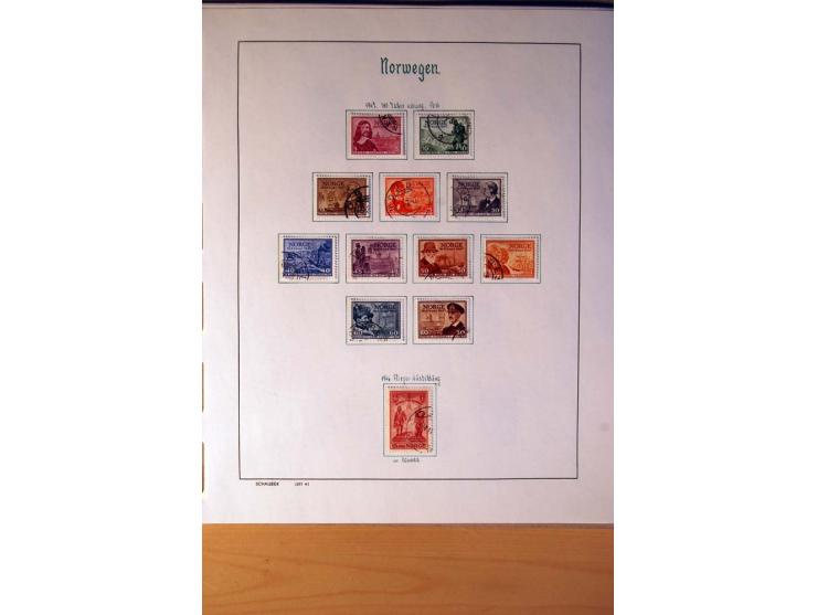 1855/1976, gestempelte überkpl. Sammlung mit Dienst- und Portomarken, u.a. Mi.-Nr. 1 mit Rost-, Orts- und Nummernstempel, daz