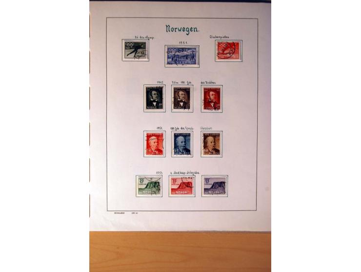 1855/1976, gestempelte überkpl. Sammlung mit Dienst- und Portomarken, u.a. Mi.-Nr. 1 mit Rost-, Orts- und Nummernstempel, daz