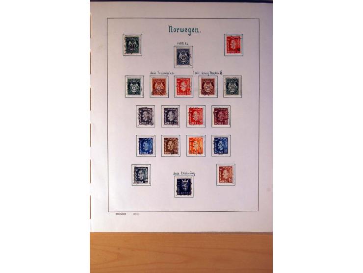 1855/1976, gestempelte überkpl. Sammlung mit Dienst- und Portomarken, u.a. Mi.-Nr. 1 mit Rost-, Orts- und Nummernstempel, daz