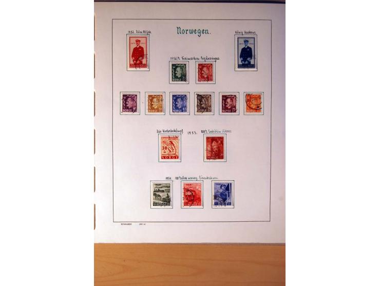 1855/1976, gestempelte überkpl. Sammlung mit Dienst- und Portomarken, u.a. Mi.-Nr. 1 mit Rost-, Orts- und Nummernstempel, daz
