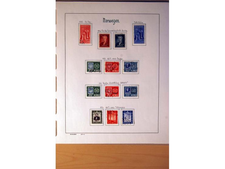 1855/1976, gestempelte überkpl. Sammlung mit Dienst- und Portomarken, u.a. Mi.-Nr. 1 mit Rost-, Orts- und Nummernstempel, daz