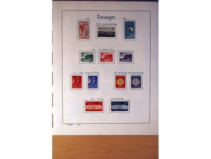 1855/1976, gestempelte überkpl. Sammlung mit Dienst- und Portomarken, u.a. Mi.-Nr. 1 mit Rost-, Orts- und Nummernstempel, daz