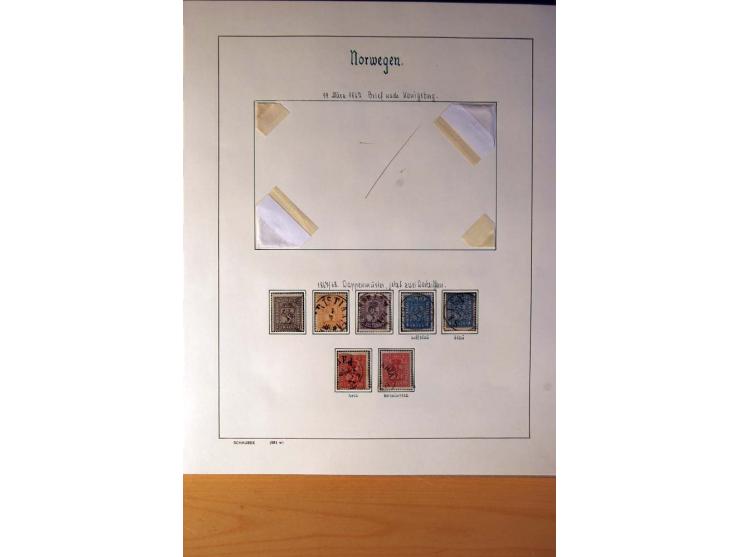 1855/1976, gestempelte überkpl. Sammlung mit Dienst- und Portomarken, u.a. Mi.-Nr. 1 mit Rost-, Orts- und Nummernstempel, daz