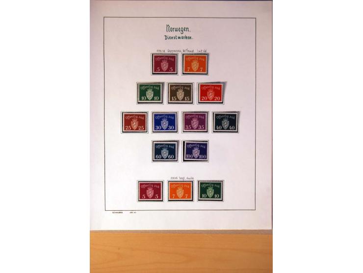 1855/1976, gestempelte überkpl. Sammlung mit Dienst- und Portomarken, u.a. Mi.-Nr. 1 mit Rost-, Orts- und Nummernstempel, daz