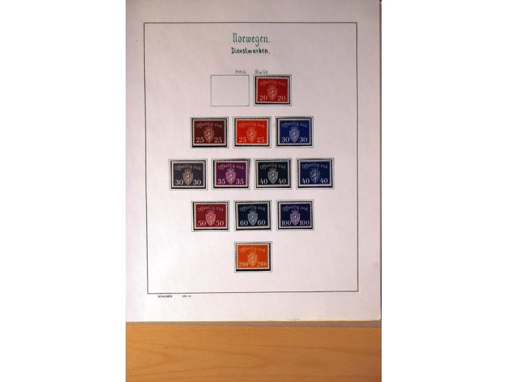 1855/1976, gestempelte überkpl. Sammlung mit Dienst- und Portomarken, u.a. Mi.-Nr. 1 mit Rost-, Orts- und Nummernstempel, daz