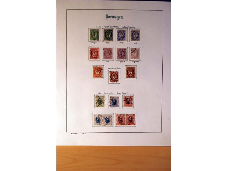 1855/1976, gestempelte überkpl. Sammlung mit Dienst- und Portomarken, u.a. Mi.-Nr. 1 mit Rost-, Orts- und Nummernstempel, daz