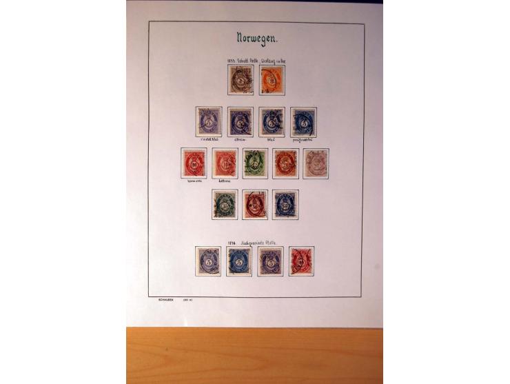 1855/1976, gestempelte überkpl. Sammlung mit Dienst- und Portomarken, u.a. Mi.-Nr. 1 mit Rost-, Orts- und Nummernstempel, daz