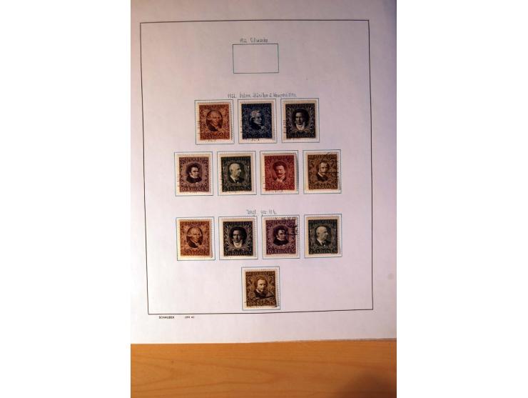 1850/1980, sehr schöne gestempelte Sammlung mit vielen besseren Werten, dabei Mi.-Nr. 16,17, 23, 518-23, 551-54, 555A und 588