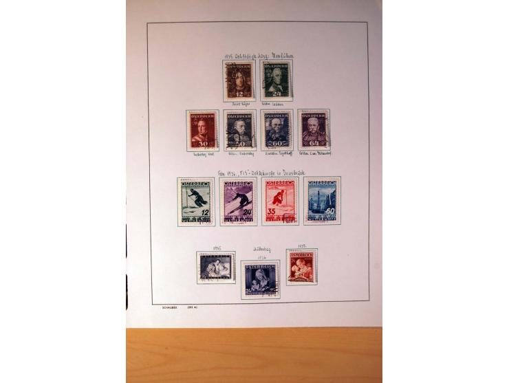 1850/1980, sehr schöne gestempelte Sammlung mit vielen besseren Werten, dabei Mi.-Nr. 16,17, 23, 518-23, 551-54, 555A und 588