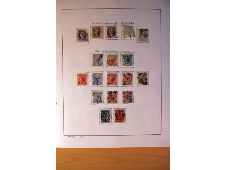 1850/1980, sehr schöne gestempelte Sammlung mit vielen besseren Werten, dabei Mi.-Nr. 16,17, 23, 518-23, 551-54, 555A und 588
