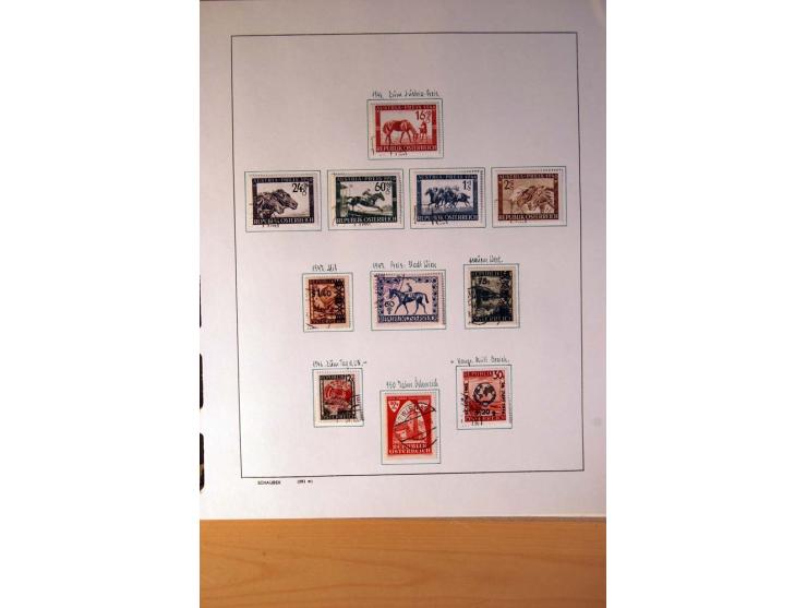 1850/1980, sehr schöne gestempelte Sammlung mit vielen besseren Werten, dabei Mi.-Nr. 16,17, 23, 518-23, 551-54, 555A und 588