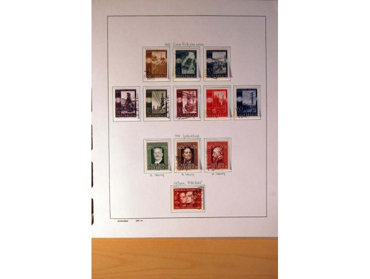 1850/1980, sehr schöne gestempelte Sammlung mit vielen besseren Werten, dabei Mi.-Nr. 16,17, 23, 518-23, 551-54, 555A und 588
