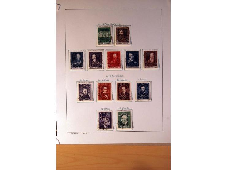 1850/1980, sehr schöne gestempelte Sammlung mit vielen besseren Werten, dabei Mi.-Nr. 16,17, 23, 518-23, 551-54, 555A und 588