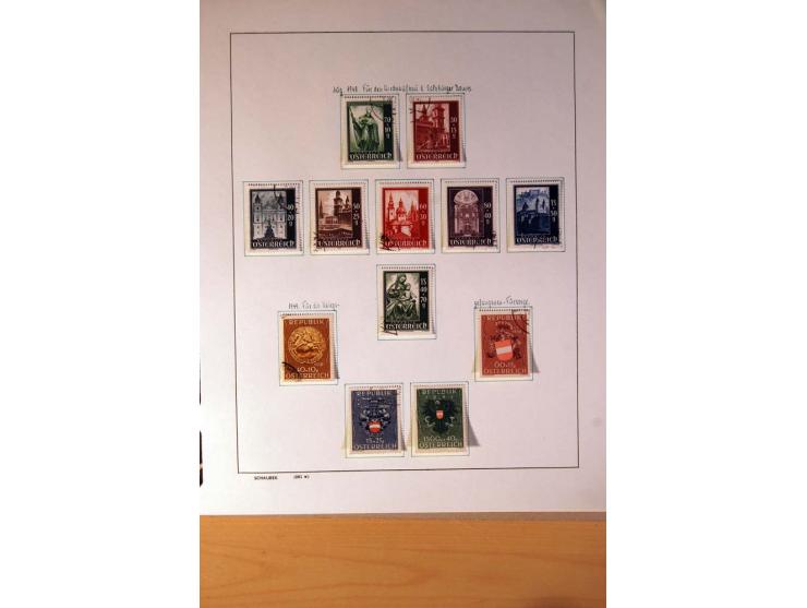 1850/1980, sehr schöne gestempelte Sammlung mit vielen besseren Werten, dabei Mi.-Nr. 16,17, 23, 518-23, 551-54, 555A und 588