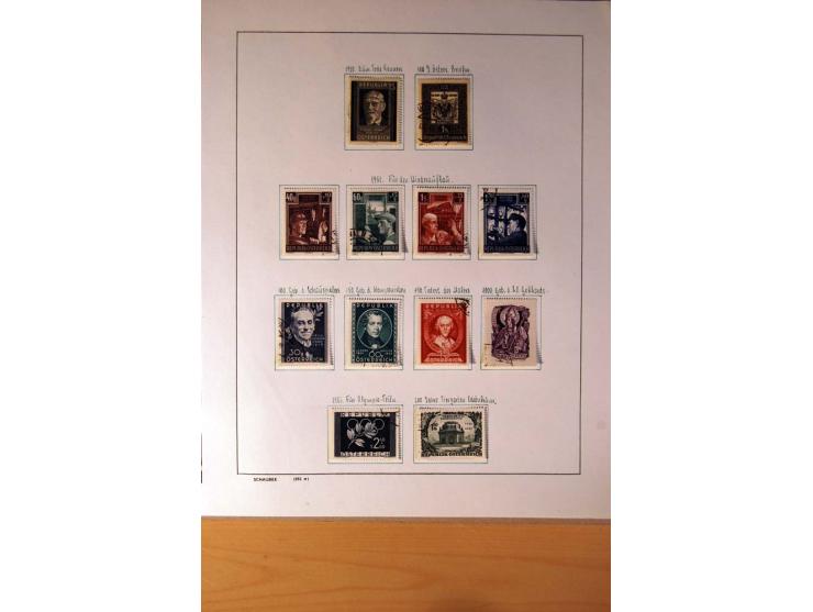 1850/1980, sehr schöne gestempelte Sammlung mit vielen besseren Werten, dabei Mi.-Nr. 16,17, 23, 518-23, 551-54, 555A und 588