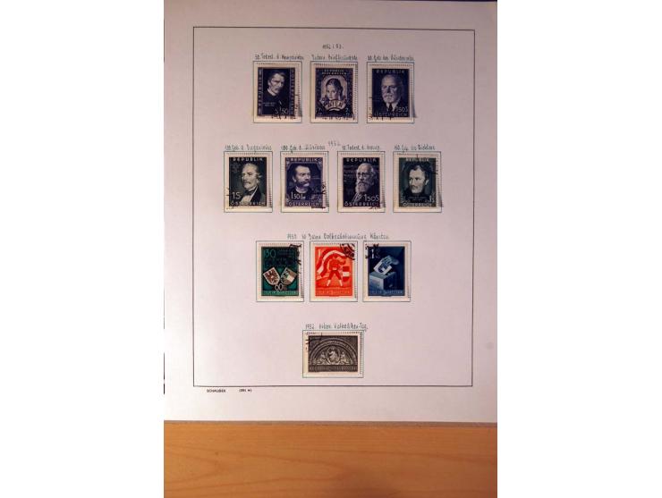 1850/1980, sehr schöne gestempelte Sammlung mit vielen besseren Werten, dabei Mi.-Nr. 16,17, 23, 518-23, 551-54, 555A und 588
