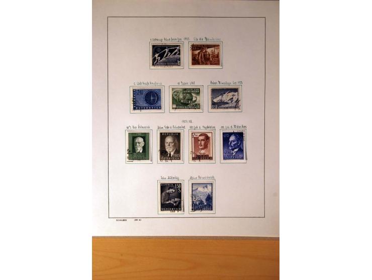 1850/1980, sehr schöne gestempelte Sammlung mit vielen besseren Werten, dabei Mi.-Nr. 16,17, 23, 518-23, 551-54, 555A und 588