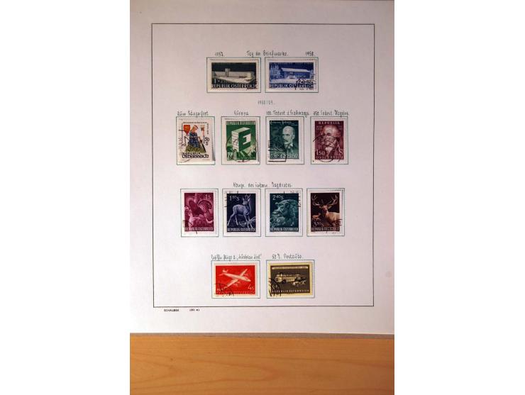 1850/1980, sehr schöne gestempelte Sammlung mit vielen besseren Werten, dabei Mi.-Nr. 16,17, 23, 518-23, 551-54, 555A und 588