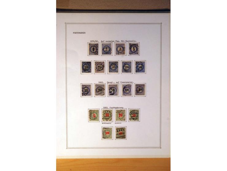 1849/1968, gestempelte kpl. bis überkpl. Sammlung mit u.a. Mi.-Nr. 1-6, 5 im Paar sowie vielen Besonderheiten wie Typen, Farb