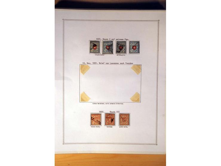 1849/1968, gestempelte kpl. bis überkpl. Sammlung mit u.a. Mi.-Nr. 1-6, 5 im Paar sowie vielen Besonderheiten wie Typen, Farb