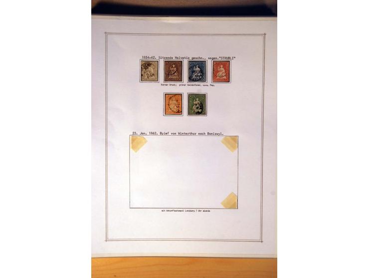 1849/1968, gestempelte kpl. bis überkpl. Sammlung mit u.a. Mi.-Nr. 1-6, 5 im Paar sowie vielen Besonderheiten wie Typen, Farb