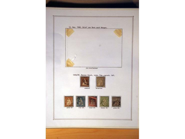 1849/1968, gestempelte kpl. bis überkpl. Sammlung mit u.a. Mi.-Nr. 1-6, 5 im Paar sowie vielen Besonderheiten wie Typen, Farb
