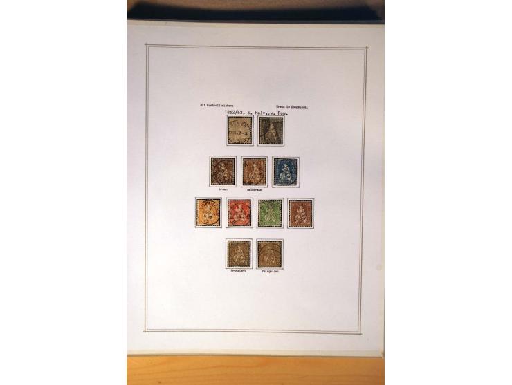 1849/1968, gestempelte kpl. bis überkpl. Sammlung mit u.a. Mi.-Nr. 1-6, 5 im Paar sowie vielen Besonderheiten wie Typen, Farb