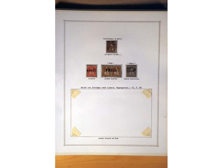 1849/1968, gestempelte kpl. bis überkpl. Sammlung mit u.a. Mi.-Nr. 1-6, 5 im Paar sowie vielen Besonderheiten wie Typen, Farb