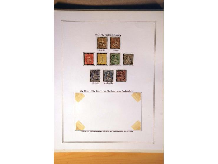 1849/1968, gestempelte kpl. bis überkpl. Sammlung mit u.a. Mi.-Nr. 1-6, 5 im Paar sowie vielen Besonderheiten wie Typen, Farb