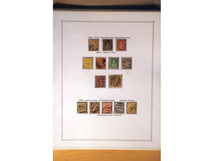 1849/1968, gestempelte kpl. bis überkpl. Sammlung mit u.a. Mi.-Nr. 1-6, 5 im Paar sowie vielen Besonderheiten wie Typen, Farb