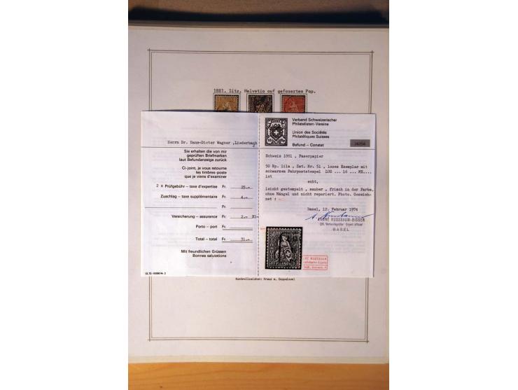 1849/1968, gestempelte kpl. bis überkpl. Sammlung mit u.a. Mi.-Nr. 1-6, 5 im Paar sowie vielen Besonderheiten wie Typen, Farb