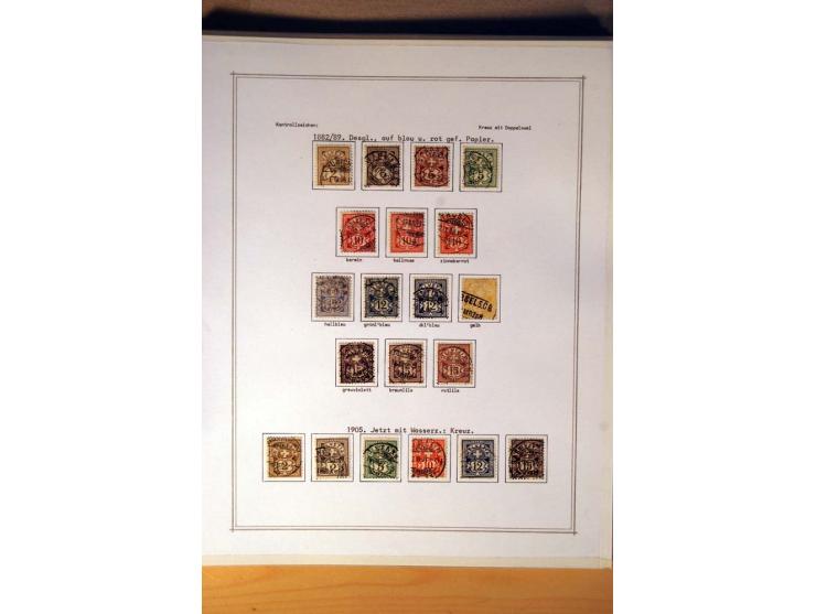 1849/1968, gestempelte kpl. bis überkpl. Sammlung mit u.a. Mi.-Nr. 1-6, 5 im Paar sowie vielen Besonderheiten wie Typen, Farb