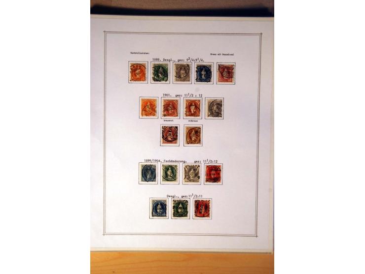 1849/1968, gestempelte kpl. bis überkpl. Sammlung mit u.a. Mi.-Nr. 1-6, 5 im Paar sowie vielen Besonderheiten wie Typen, Farb
