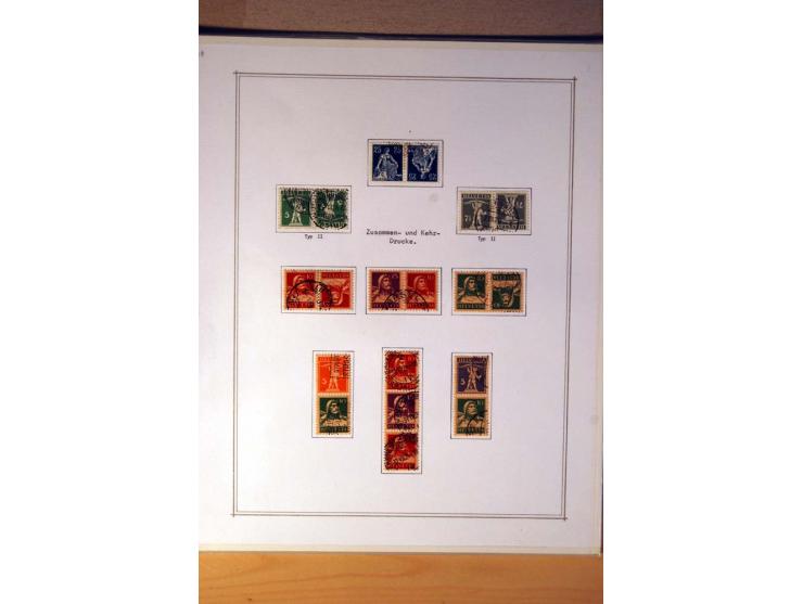 1849/1968, gestempelte kpl. bis überkpl. Sammlung mit u.a. Mi.-Nr. 1-6, 5 im Paar sowie vielen Besonderheiten wie Typen, Farb