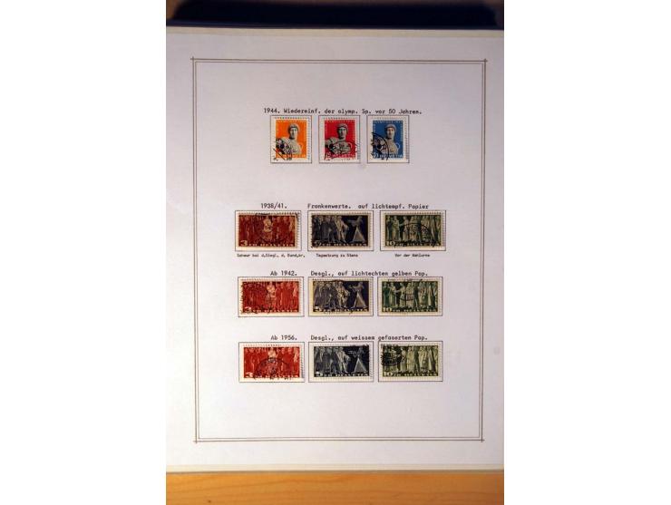 1849/1968, gestempelte kpl. bis überkpl. Sammlung mit u.a. Mi.-Nr. 1-6, 5 im Paar sowie vielen Besonderheiten wie Typen, Farb