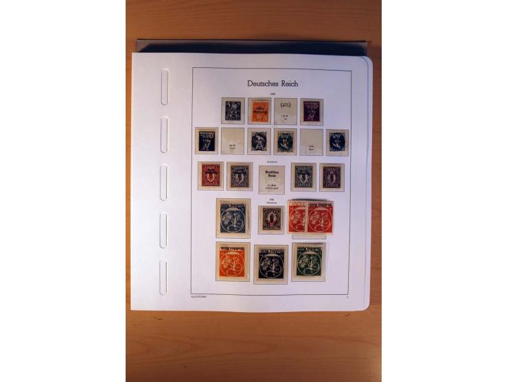 1919/45, ungebrauchte, postfrische und gestempelte Sammlung mit vielen besseren Werten dabei Mi.-Nr. 479-81, 482-95, 499-505,