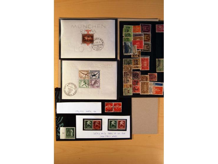 1919/45, ungebrauchte, postfrische und gestempelte Sammlung mit vielen besseren Werten dabei Mi.-Nr. 479-81, 482-95, 499-505,