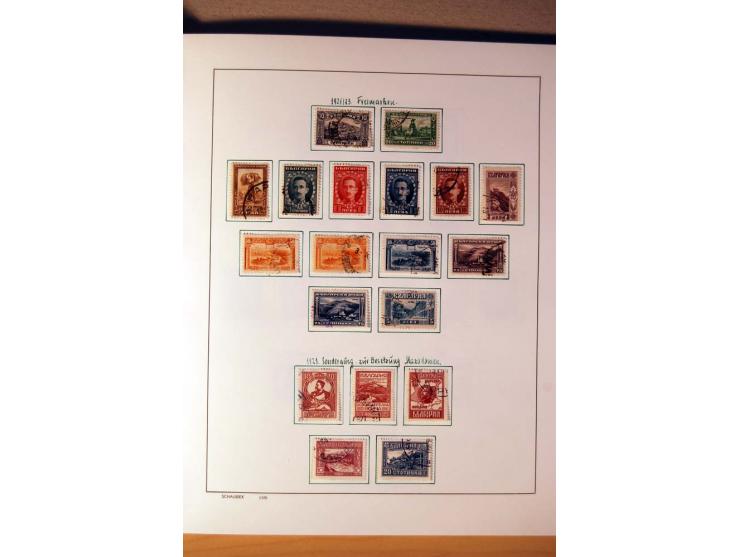 1865/1977, umfangreiche vorwiegend ungebrauchte und gestempelte Sammlung Estland, Lettland und Litauen, Tschechoslowakei, Rum