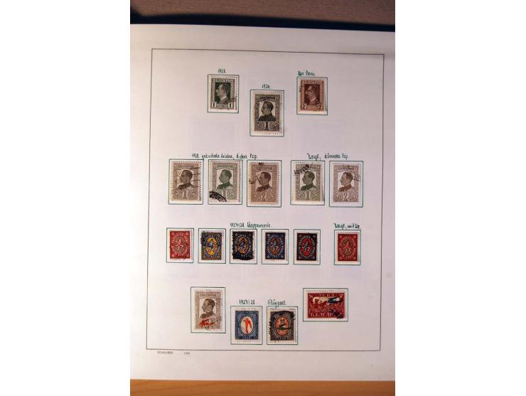 1865/1977, umfangreiche vorwiegend ungebrauchte und gestempelte Sammlung Estland, Lettland und Litauen, Tschechoslowakei, Rum