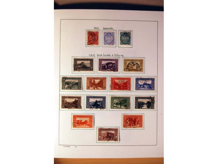 1865/1977, umfangreiche vorwiegend ungebrauchte und gestempelte Sammlung Estland, Lettland und Litauen, Tschechoslowakei, Rum