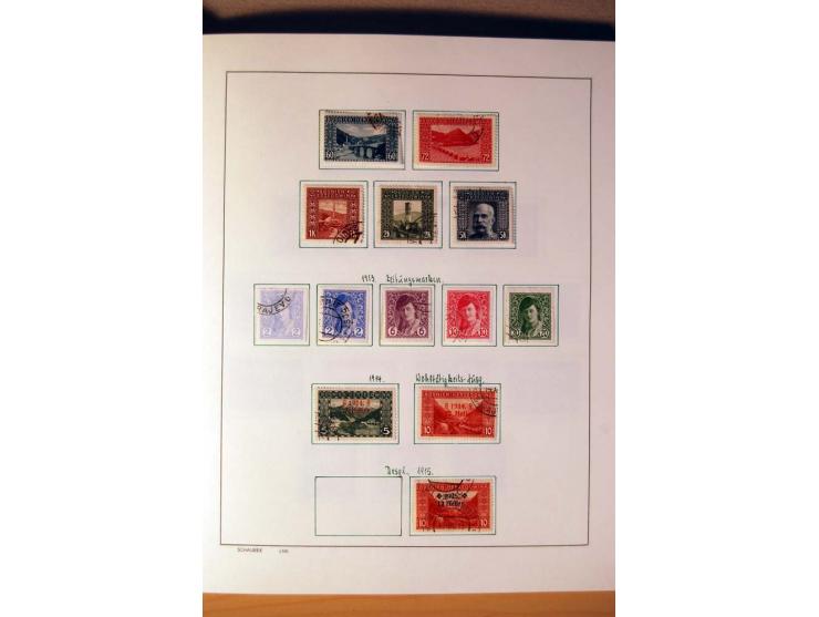 1865/1977, umfangreiche vorwiegend ungebrauchte und gestempelte Sammlung Estland, Lettland und Litauen, Tschechoslowakei, Rum