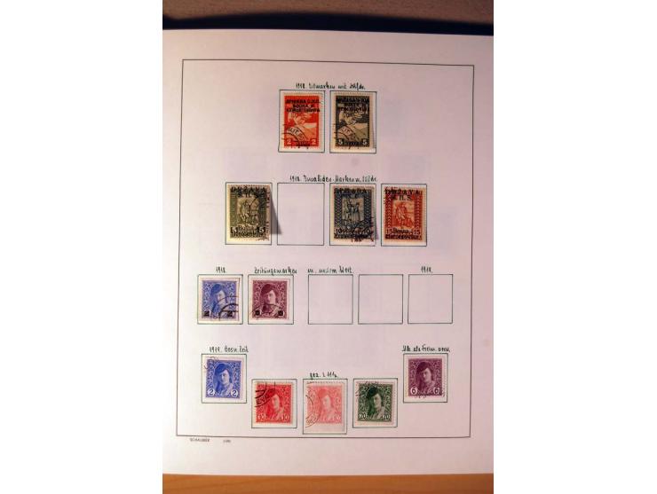 1865/1977, umfangreiche vorwiegend ungebrauchte und gestempelte Sammlung Estland, Lettland und Litauen, Tschechoslowakei, Rum