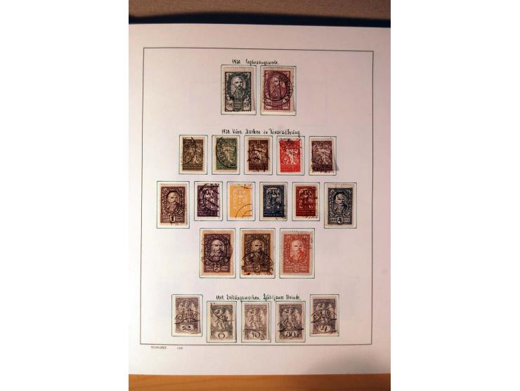 1865/1977, umfangreiche vorwiegend ungebrauchte und gestempelte Sammlung Estland, Lettland und Litauen, Tschechoslowakei, Rum